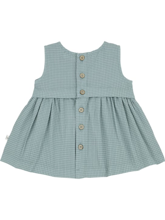 1 + IN THE FAMILY: Cotton seersucker dress - Light Blue - kids-girls_1 | Luisa Via Roma