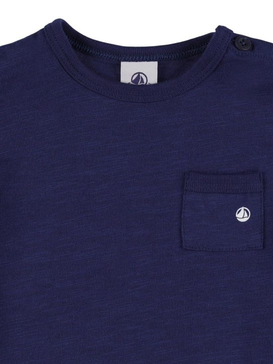 Petit Bateau: T-shirt in cotone / tasca - Navy - kids-boys_1 | Luisa Via Roma