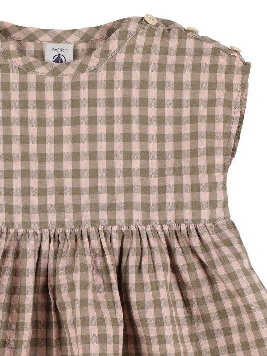 Petit Bateau: Cotton dress - Multicolor - kids-girls_1 | Luisa Via Roma