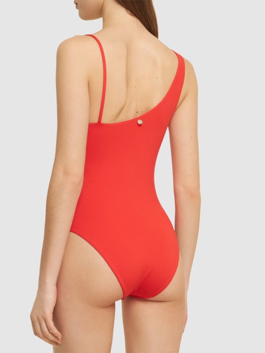 Max Mara: Clara jersey one piece swimsuit - Coral - women_1 | Luisa Via Roma
