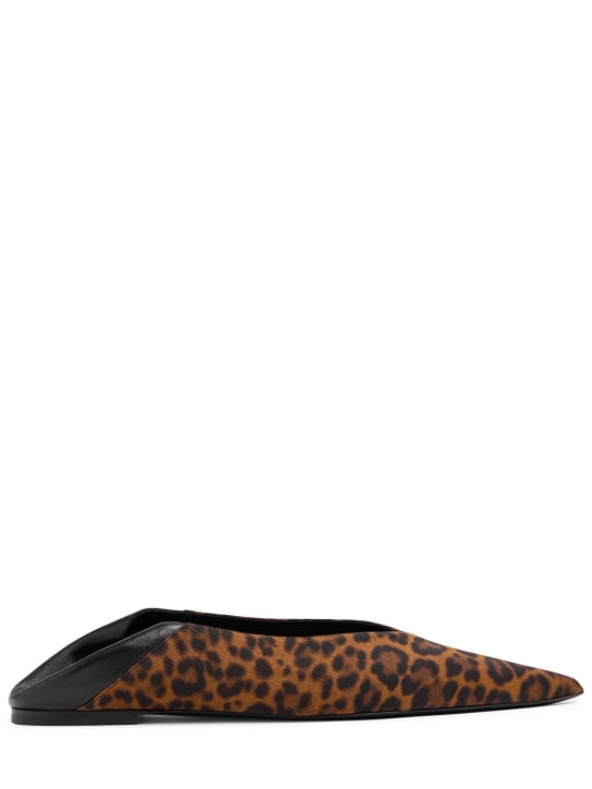 Saint Laurent: 5mm Nour grosgrain slippers - Brown/Black - women_0 | Luisa Via Roma