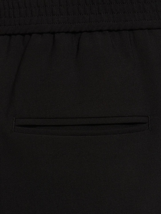 Bonsai: Pantalon loose en laine mélangée - Noir - men_0 | Luisa Via Roma