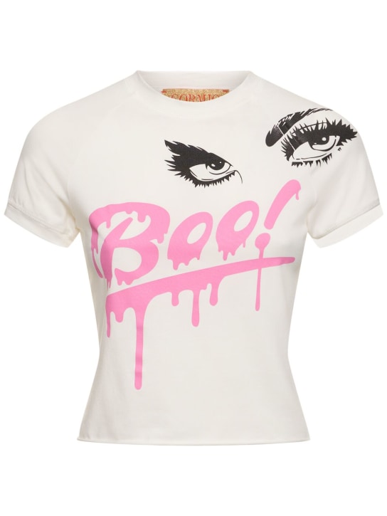 Cormio: T-Shirt aus Baumwolljersey „Boah“ - Weiß - women_0 | Luisa Via Roma