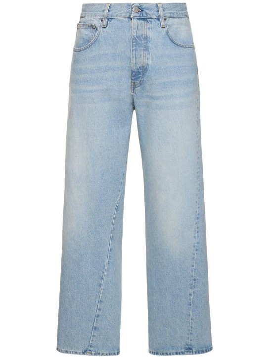 SUNFLOWER: Jeans larghi in denim L32 - Blu Vintage - men_0 | Luisa Via Roma