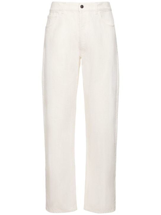 The Row: Burt Jean cotton jeans - White - men_0 | Luisa Via Roma