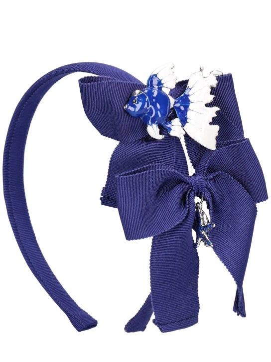 Monnalisa: Embellished headband - Blue - kids-girls_0 | Luisa Via Roma