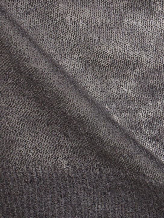 AURALEE: Mohair & wool knit tank top - Grey - women_1 | Luisa Via Roma