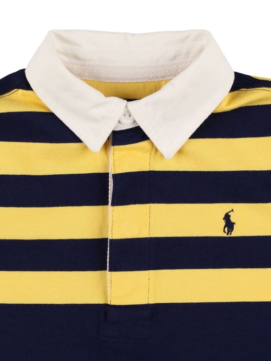Ralph Lauren: Polohemd aus Baumwollpiqué mit Streifen - Bunt - kids-boys_1 | Luisa Via Roma