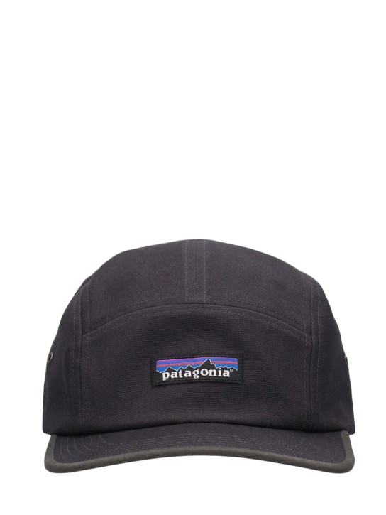 Patagonia: P-6 Label Maclure hat - Black - men_0 | Luisa Via Roma