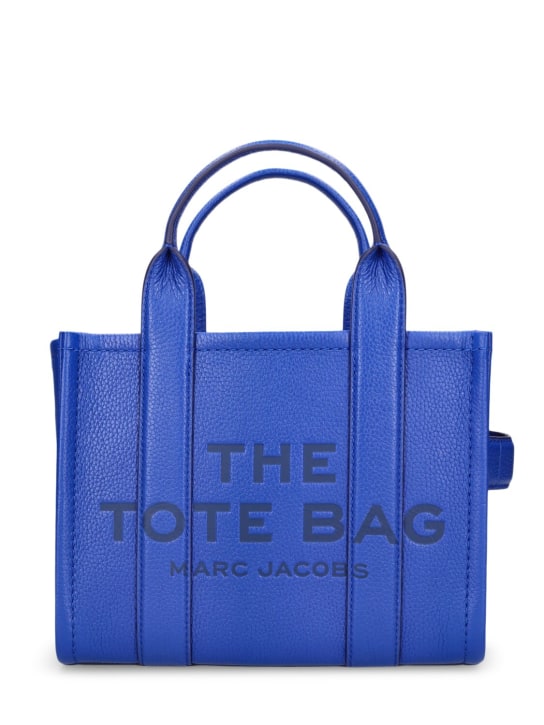 Marc Jacobs: Borsa shopping in pelle - Cobalto - women_0 | Luisa Via Roma