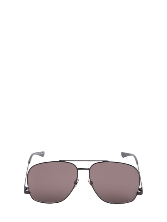 Saint Laurent: SL 653 Leon metal sunglasses - Black - men_0 | Luisa Via Roma