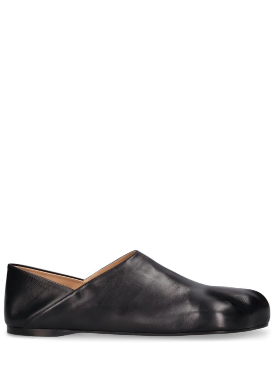 JW Anderson: Paw leather loafers - Black - men_0 | Luisa Via Roma