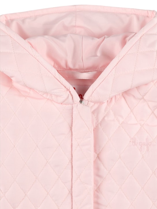 Il Gufo: Quilted nylon puffer jacket - Pink - kids-girls_1 | Luisa Via Roma