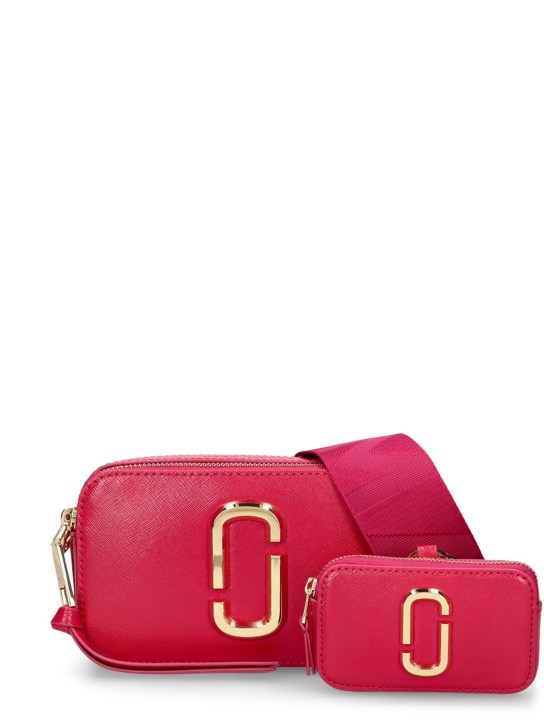 Marc Jacobs: The Snapshot leather shoulder bag - Lipstick Pink - women_0 | Luisa Via Roma