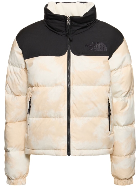 The North Face: 92 Nuptse Crinkle reversible down jacket - Beige - women_0 | Luisa Via Roma
