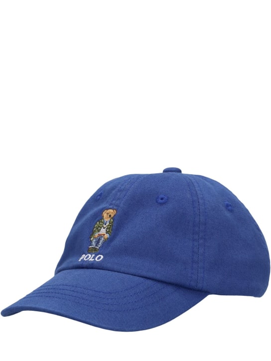 Ralph Lauren: Bear logo cotton baseball hat - Beige - kids-girls_1 | Luisa Via Roma
