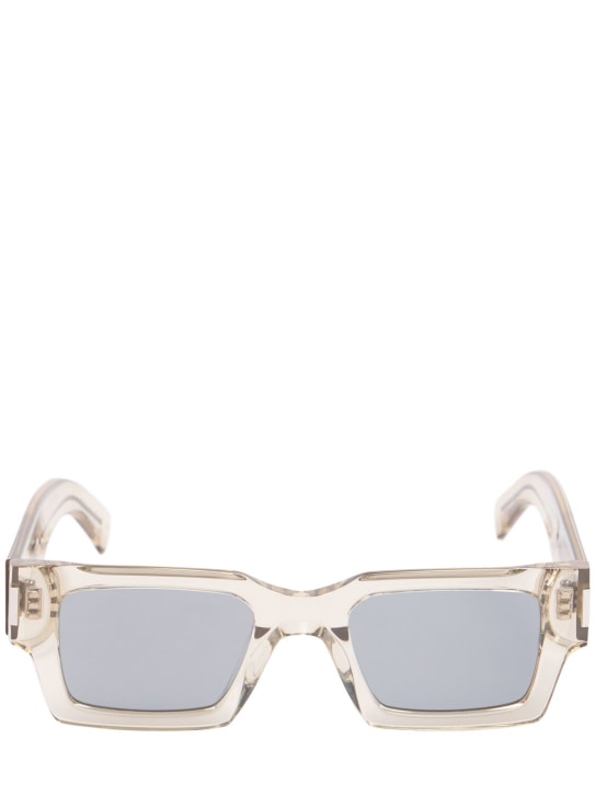 Saint Laurent: SL 572 acetate sunglasses - Cream - men_1 | Luisa Via Roma