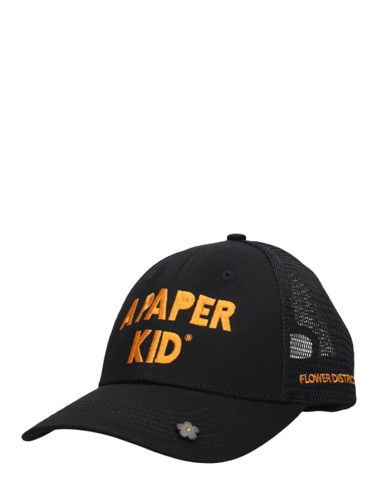 A Paper Kid: A Paper Kid unisex trucker hat - Black - women_1 | Luisa Via Roma