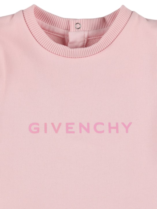 Givenchy: 混棉连衣裙 - 粉色 - kids-girls_1 | Luisa Via Roma