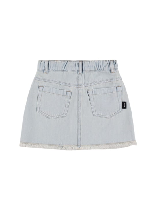 ASPESI: Cotton denim skirt - Light Denim - kids-girls_1 | Luisa Via Roma