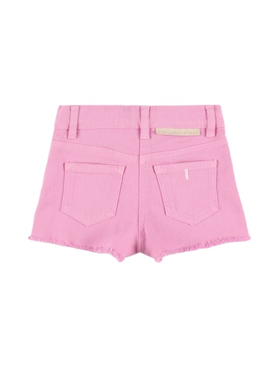 Stella Mccartney Kids: Organic cotton shorts - Pink - kids-girls_1 | Luisa Via Roma