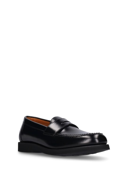 Sebago: Ryan brushed leather loafers - Black - men_1 | Luisa Via Roma