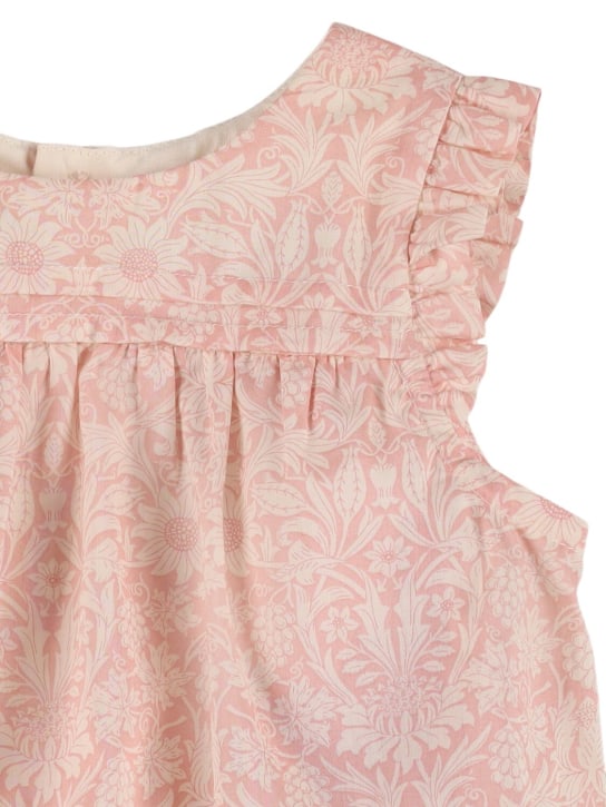 Bonpoint: Cotton poplin bodysuit - Pink - kids-girls_1 | Luisa Via Roma