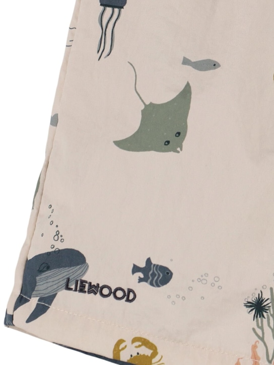 Liewood: 海洋印花再生尼龙沙滩裤 - 多色 - kids-boys_1 | Luisa Via Roma
