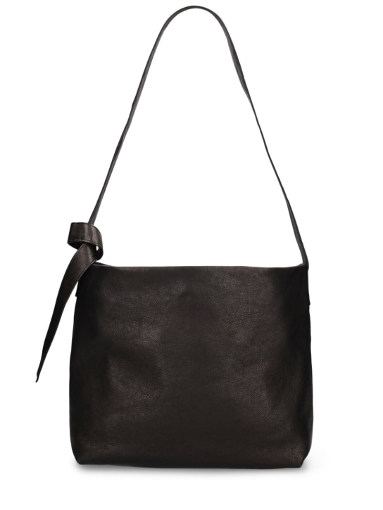 Ann Demeulemeester: Runa medium soft leather shoulder bag - men_0 | Luisa Via Roma