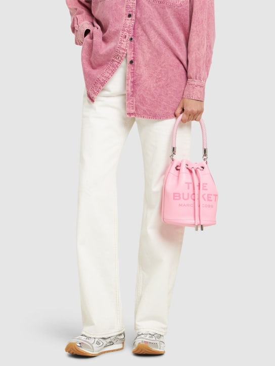 Marc Jacobs: The Bucket leather bag - Fluro Candy Pin - women_1 | Luisa Via Roma