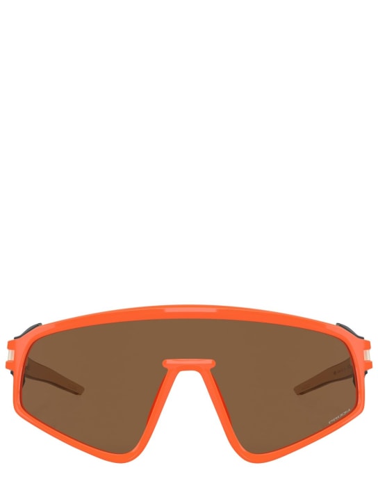 Oakley: Occhiali da sole maschera Latch TM - Arancione - women_0 | Luisa Via Roma