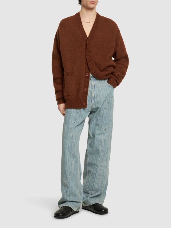 Bonsai: Jeans oversize in denim di cotone - Celeste - men_1 | Luisa Via Roma