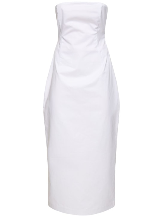 Magda Butrym: Cotton bustier dress - White - women_0 | Luisa Via Roma