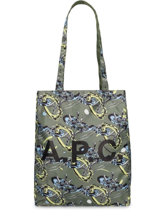 A.P.C.: Lou reversible tote bag - Green - women_0 | Luisa Via Roma