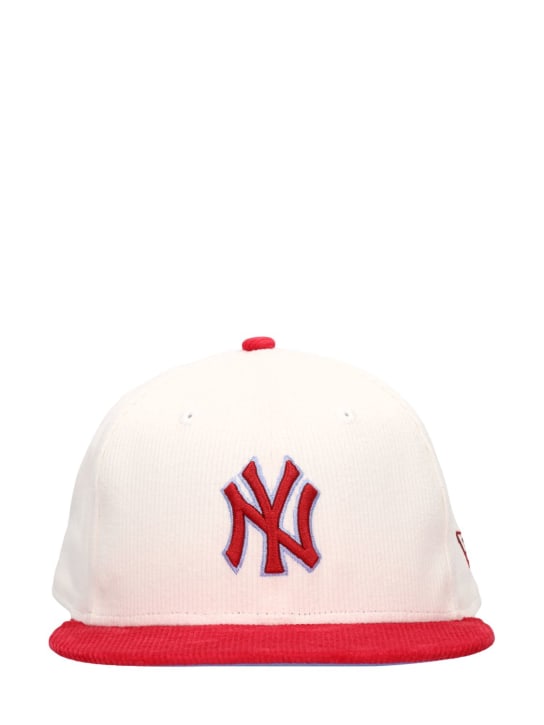 New Era: Cappello NY Yankees 59Fifty - Beige/Rosso - women_0 | Luisa Via Roma
