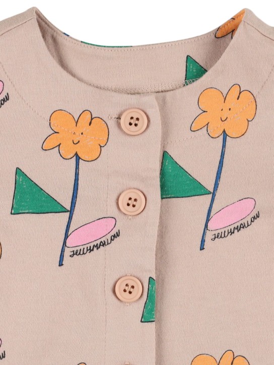 Jellymallow: Cardigan in maglia di cotone - Beige - kids-girls_1 | Luisa Via Roma