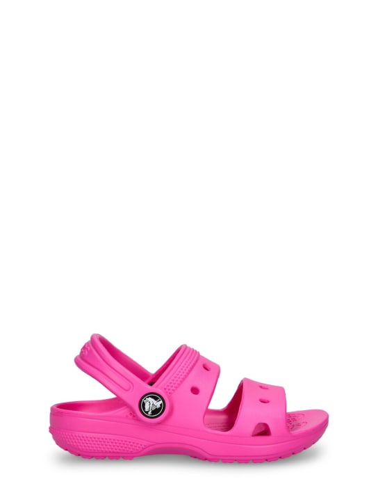 Crocs: Rubber sandals - Fuchsia - kids-girls_0 | Luisa Via Roma