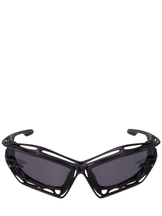 Givenchy: Giv Cut Cage geometric sunglasses - Black - men_0 | Luisa Via Roma