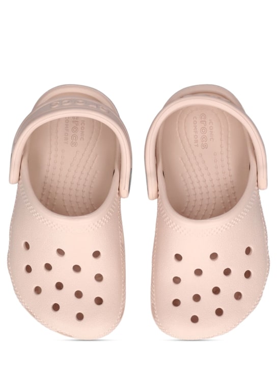 Crocs: Classic Clog rubber crocs - Light Pink - kids-girls_1 | Luisa Via Roma