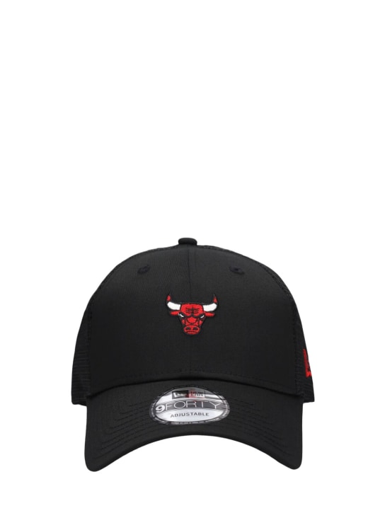 New Era: Chicago Bulls 9Forty卡车司机帽 - 黑色/红色 - women_0 | Luisa Via Roma