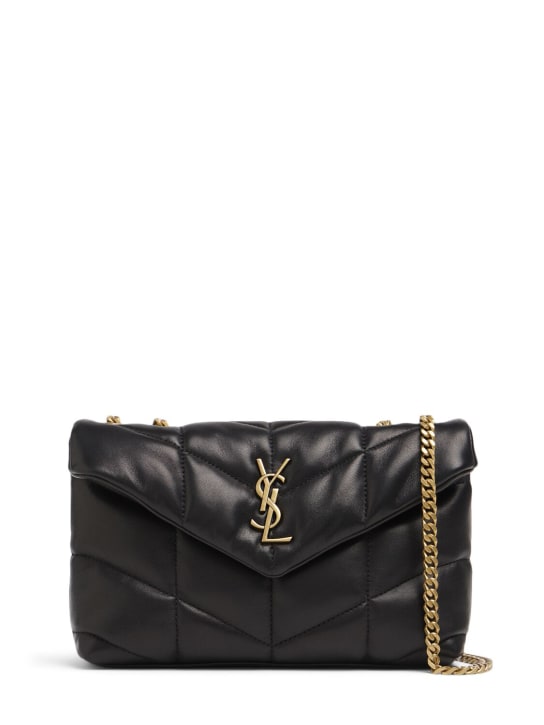 Saint Laurent: Puffer Toy quilted leather shoulder bag - Black - women_0 | Luisa Via Roma