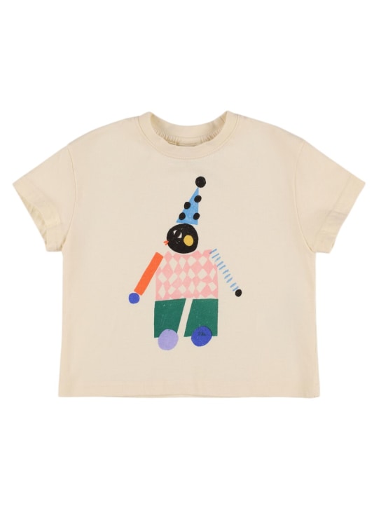 Jellymallow: Camiseta de algodón jersey - Off-White - kids-boys_0 | Luisa Via Roma