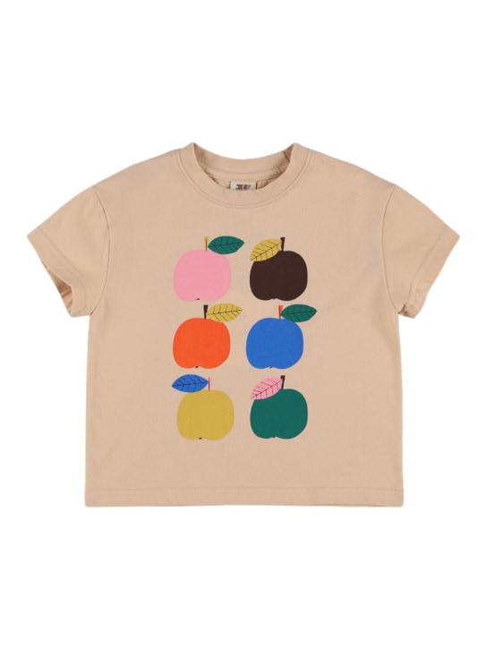 Jellymallow: T-shirt in jersey di cotone - Beige - kids-girls_0 | Luisa Via Roma