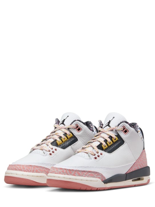 Nike: Sneakers Air Jordan 3 Retro - White/Anthracite - kids-girls_1 | Luisa Via Roma