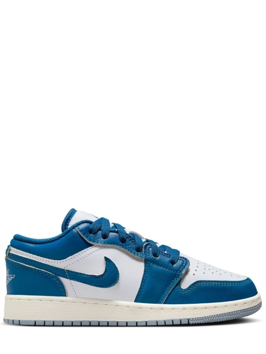 Nike: Sneakers "Air Jordan 1" - Weiß/Blau - kids-boys_0 | Luisa Via Roma