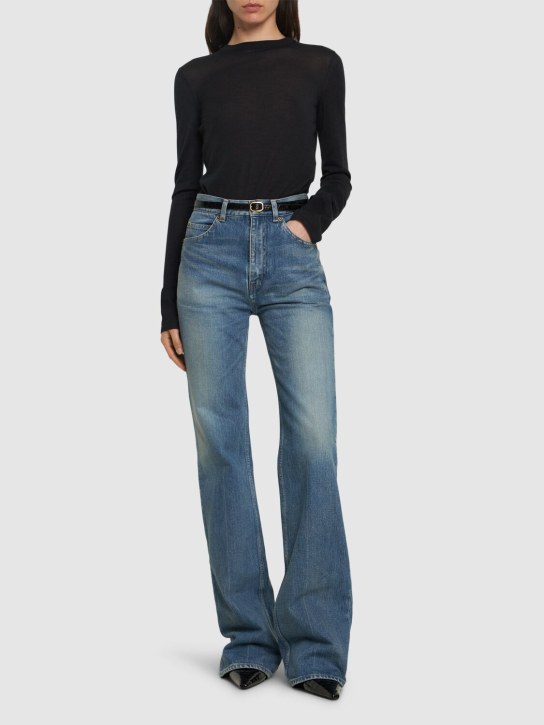Saint Laurent: Vintage denim 70'S jeans - Denim - women_1 | Luisa Via Roma