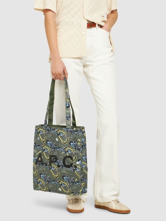 A.P.C.: Lou reversible tote bag - Green - women_1 | Luisa Via Roma