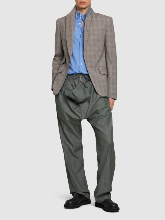 Vivienne Westwood: Wreck cotton formal pants - Khaki - men_1 | Luisa Via Roma