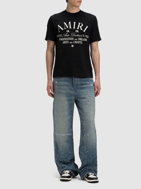 Amiri: Jeans aus Baumwolldenim - Indigo - men_1 | Luisa Via Roma