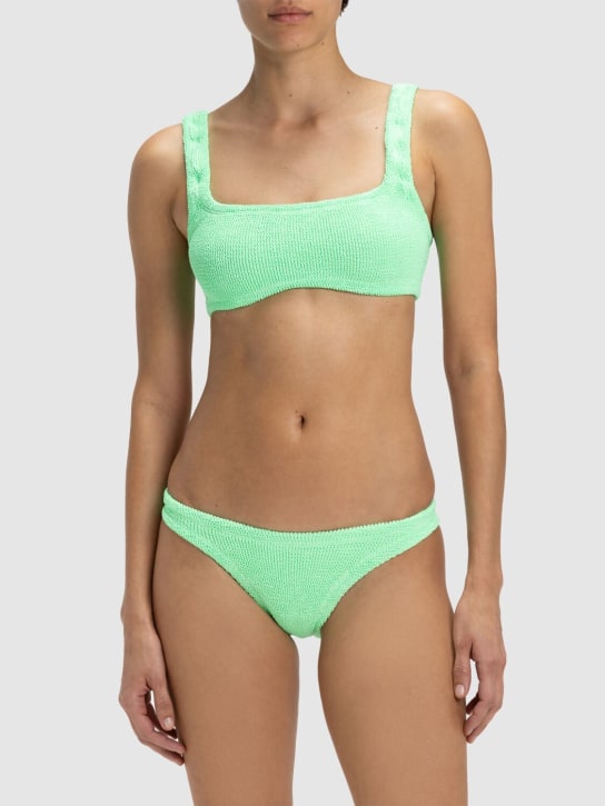 Hunza G: Xandra bikini set - Lime Green - women_1 | Luisa Via Roma
